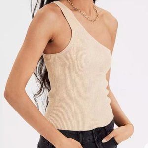 American Eagle Knit Sweater One Shoulder Tank